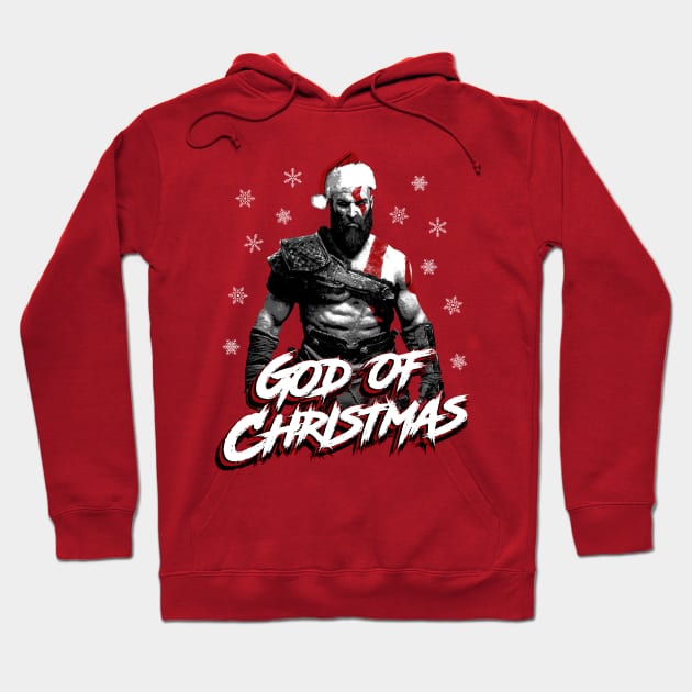 Kratos - God of Christmas Hoodie by Dopamine Creative